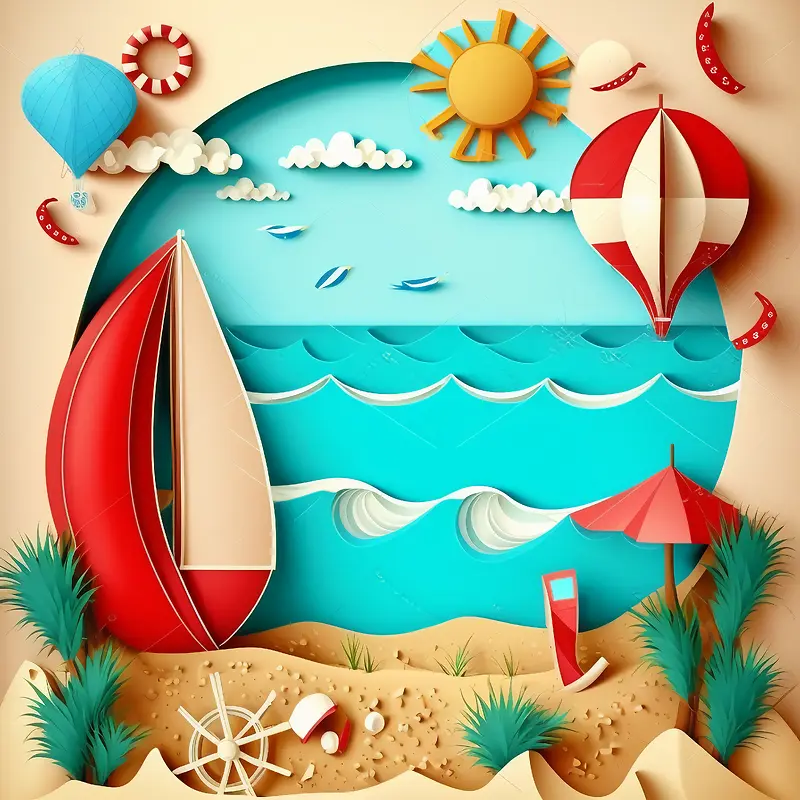 海滩度假-海滩度假帆船海滩