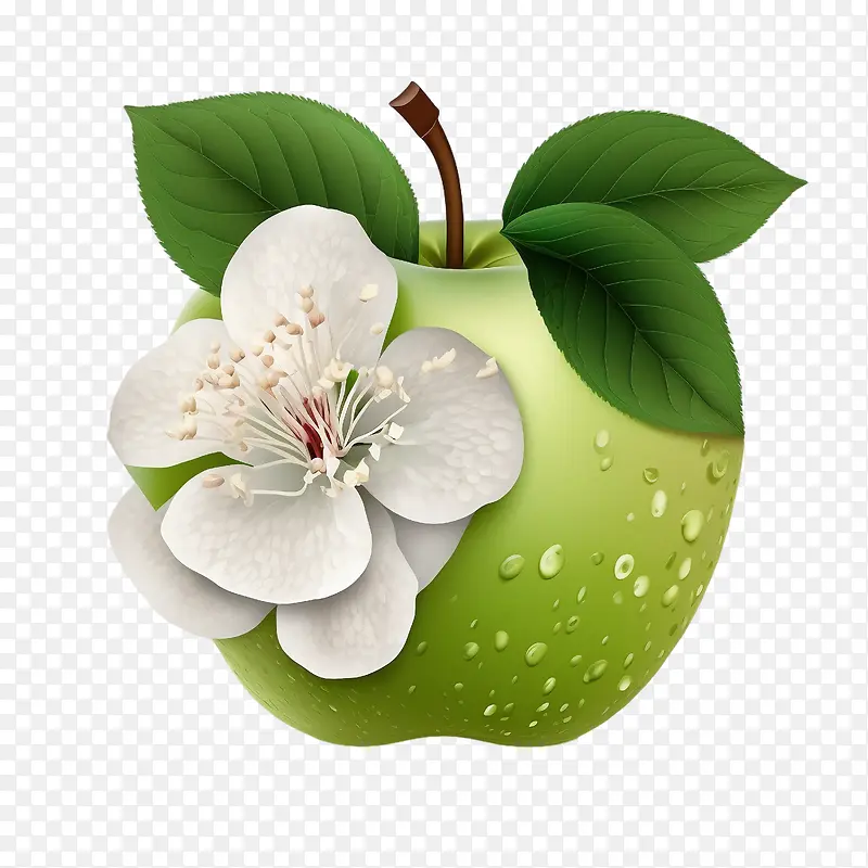 青苹果-青苹果苹果花