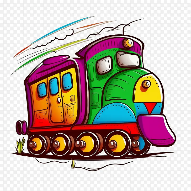 涂鸦火车-涂鸦火车儿童火车