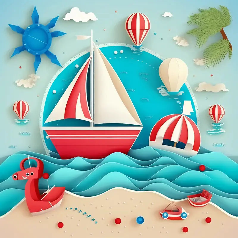 海滩度假-海滩度假帆船海滩