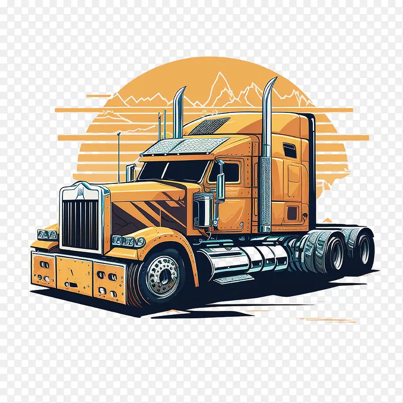 卡通卡车-卡通车