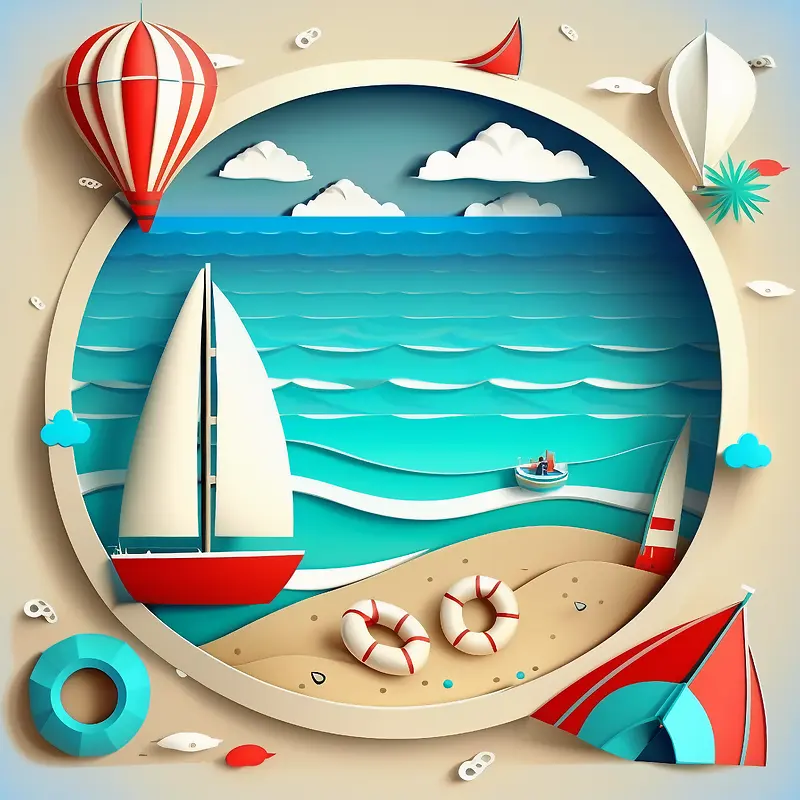 海滩度假-海滩度假帆船海滩