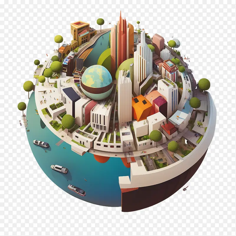 世界城市规划日-世界城市规划日城市规划城市建筑树木