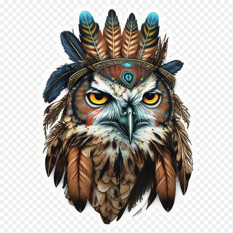 微动画猫头鹰-微动画猫头鹰猫头鹰脸猫头鹰与印度羽毛猫头鹰美洲原住民