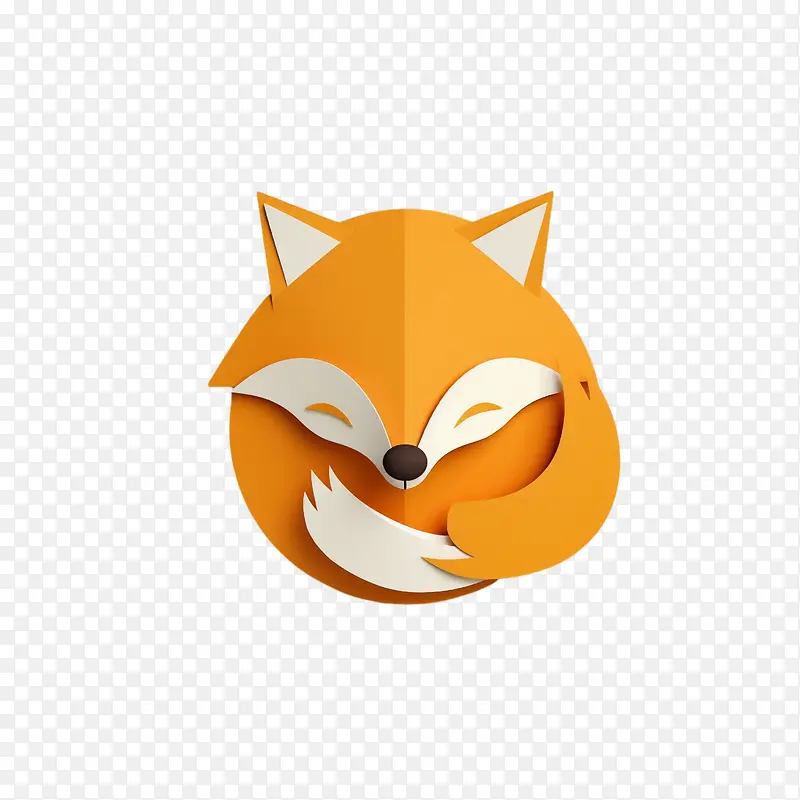 可爱的狐狸-橙色