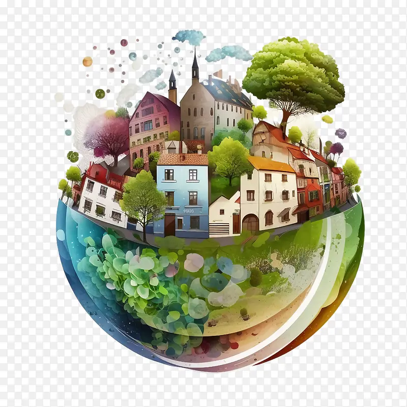 世界城市规划日-世界城市规划日城市规划城市房屋树木