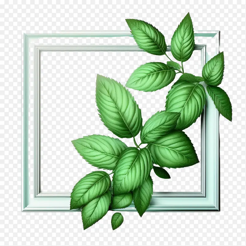 绿薄荷-绿薄荷,薄荷叶,薄荷框,绿叶新鲜