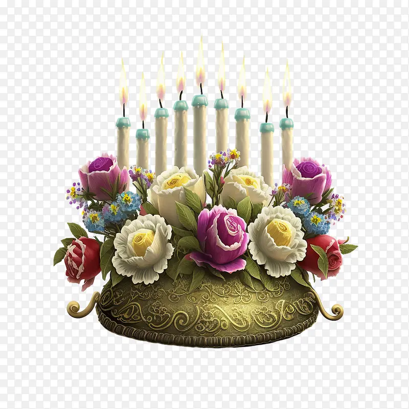 光明节-生日蛋糕