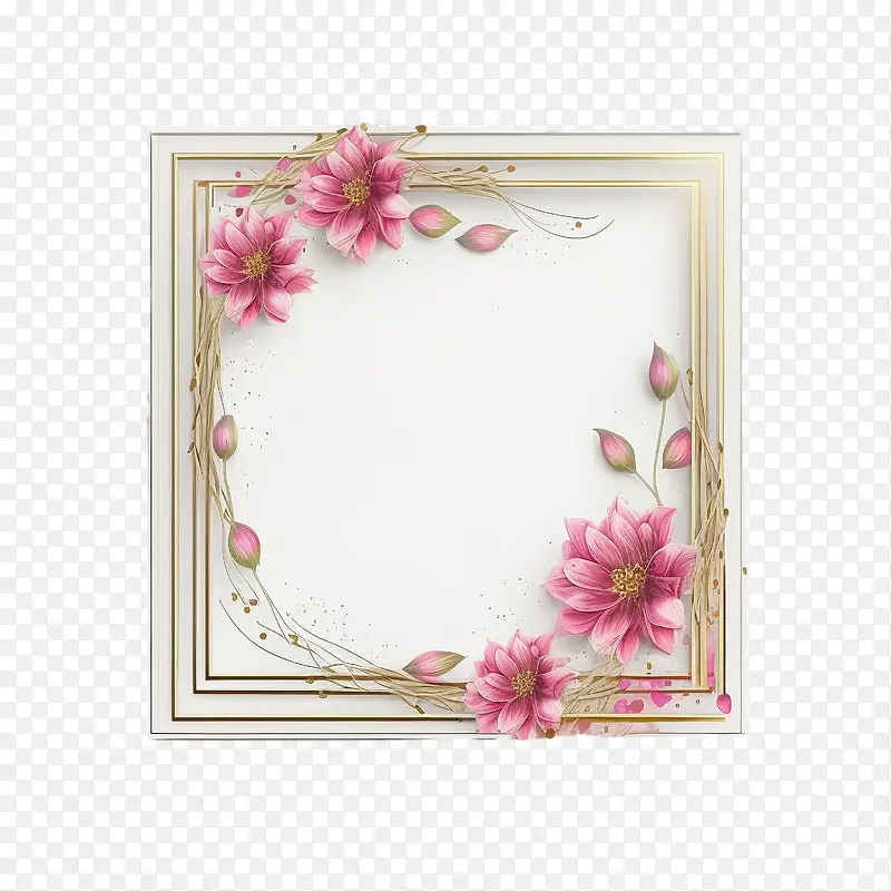 粉色花框-粉色花框