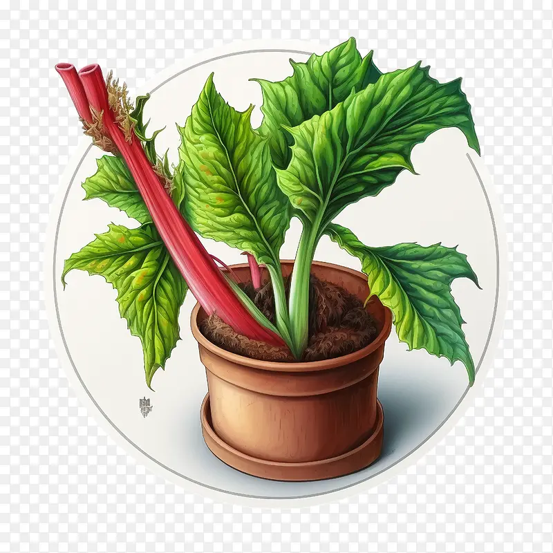 大黄-大黄锅里的大黄兰皮根蔬菜