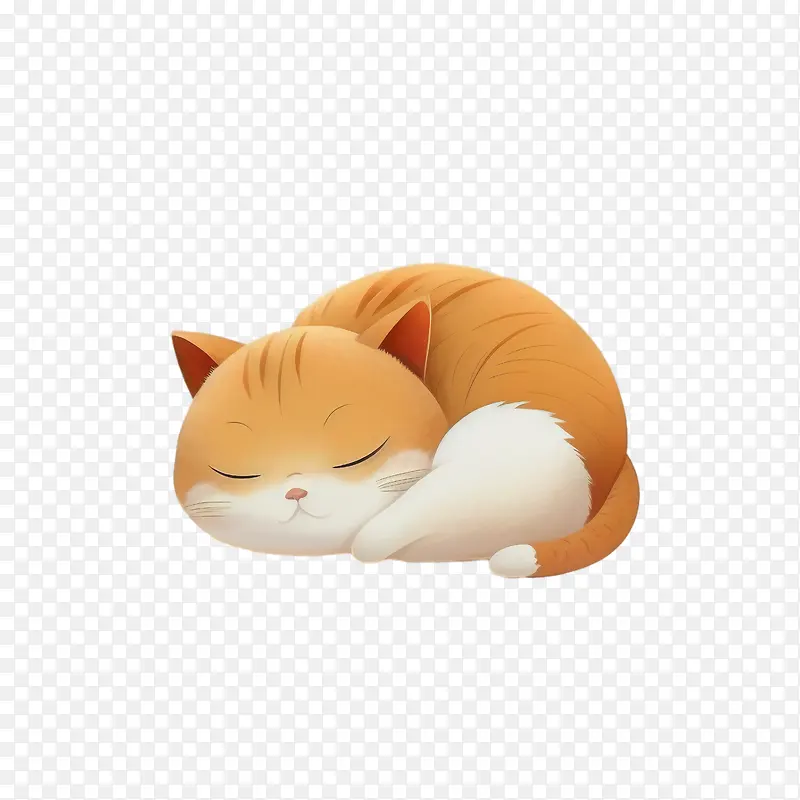 可爱的猫-橙色