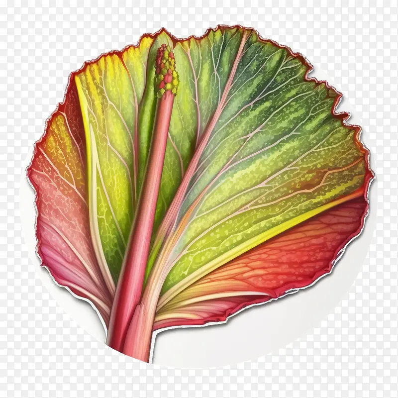 大黄-大黄蔬菜多彩颜料大黄红色绿色
