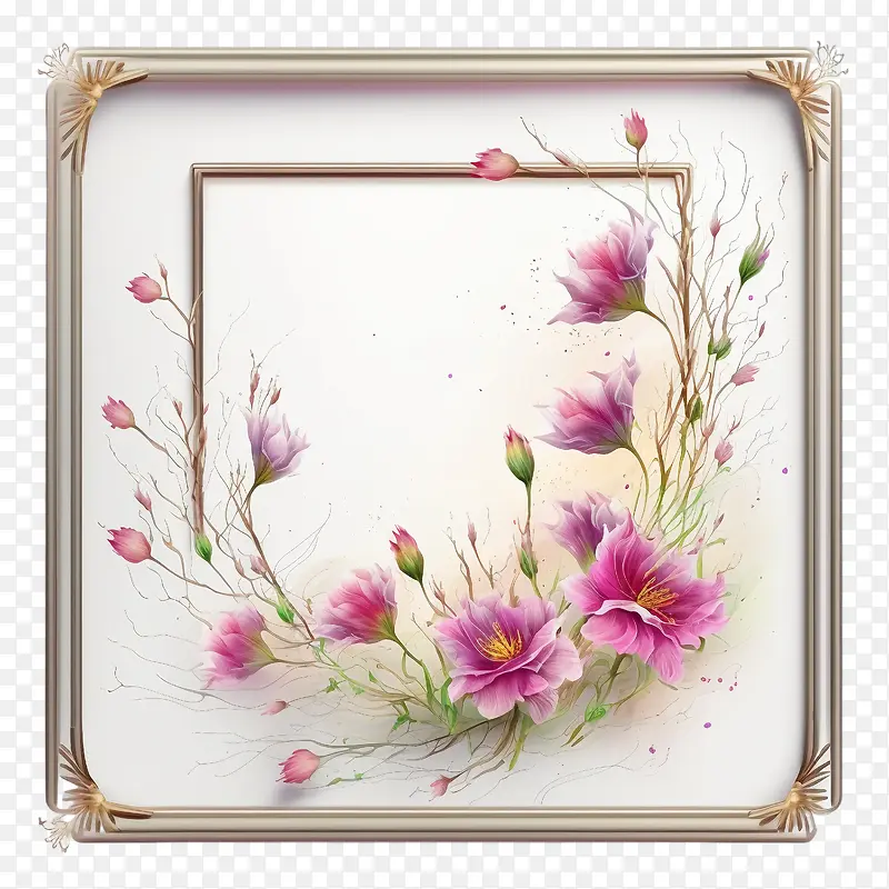 粉色花框-粉色花框
