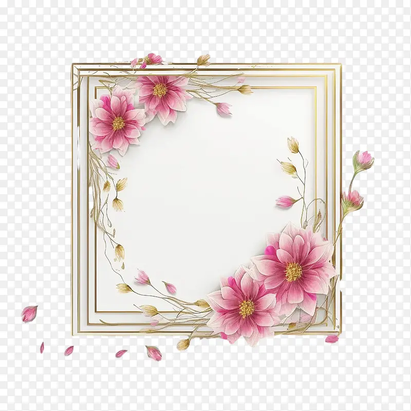 粉色花框-粉色花框