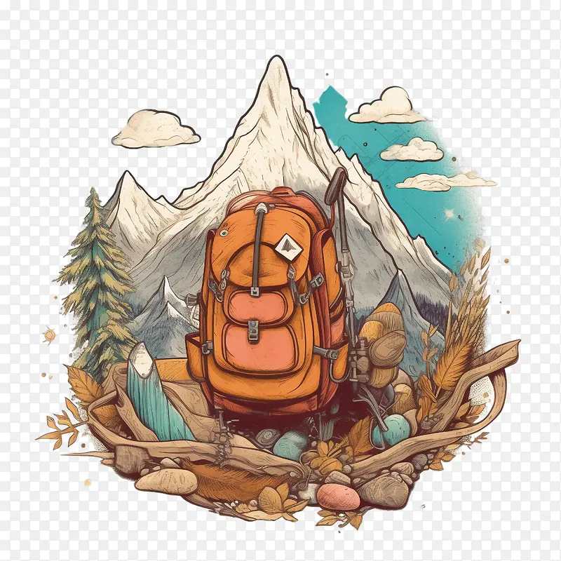冒险-冒险山地远足背包冒险