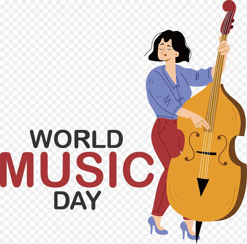 世界音乐日-世界音乐日音乐音乐小提琴女孩