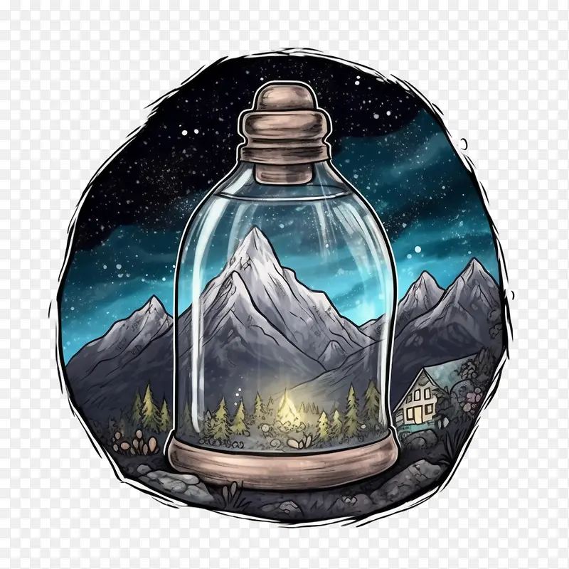 夜山-夜山素描山山神奇神奇