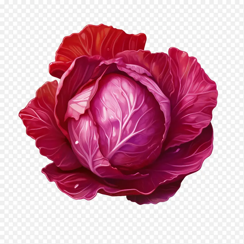 红甘蓝-红甘蓝卷心菜蔬菜红甘蓝红叶