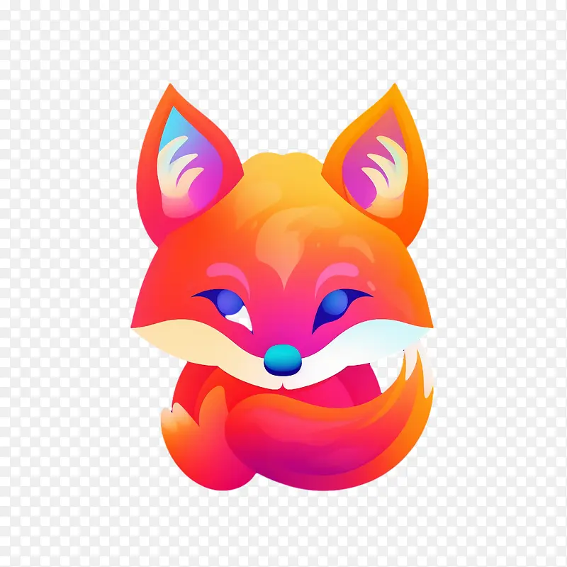 狐狸-狐狸可爱的狐狸狐狸表情符号红狐狸可爱的狐狸