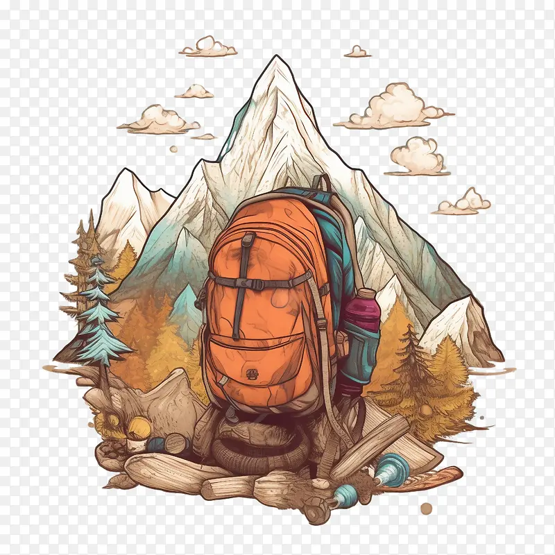 冒险-冒险山徒步旅行背包山