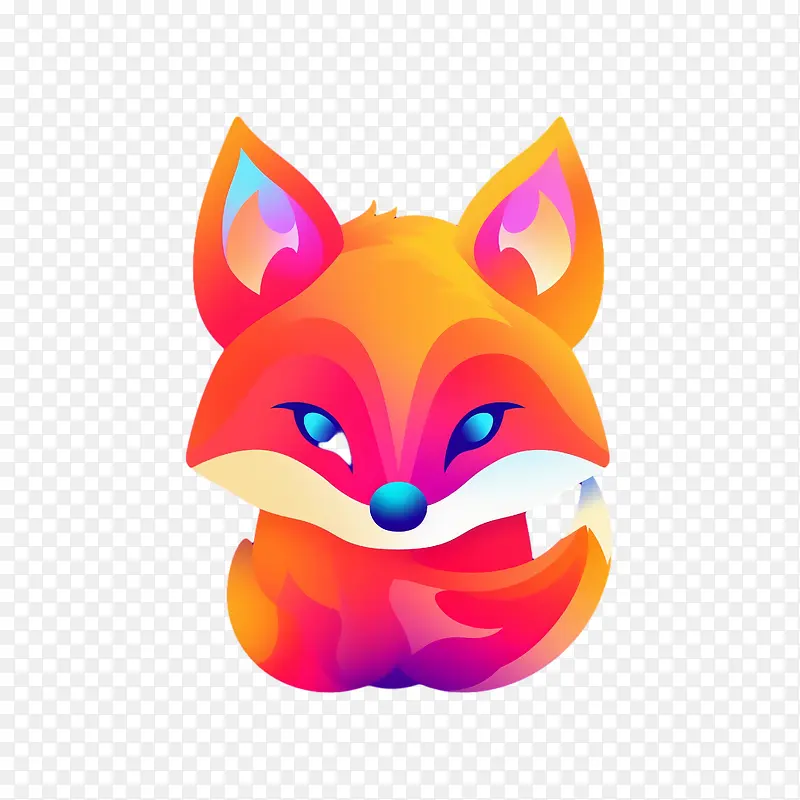 狐狸-狐狸可爱的狐狸狐狸表情符号可爱俏皮
