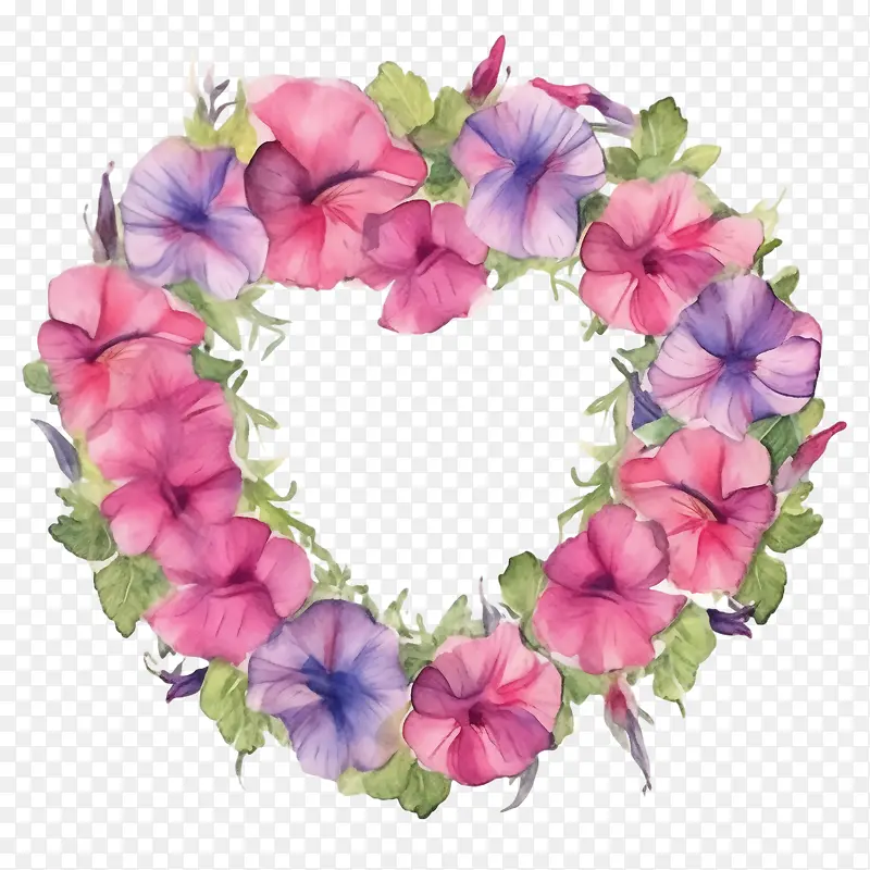 矮牵牛花-心形
