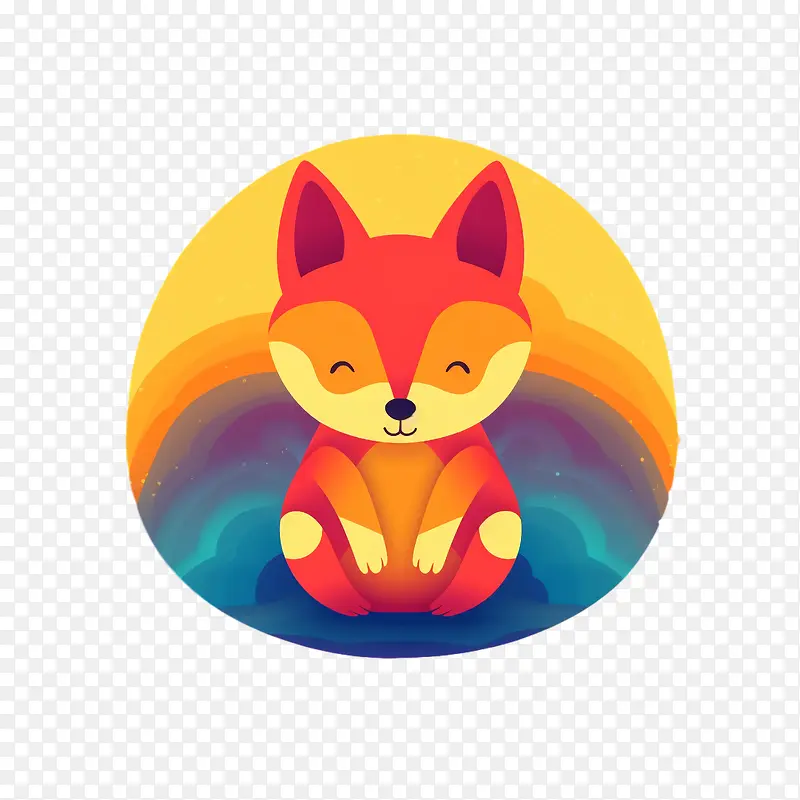狐狸-狐狸狐狸表情符号可爱狐狸可爱动画