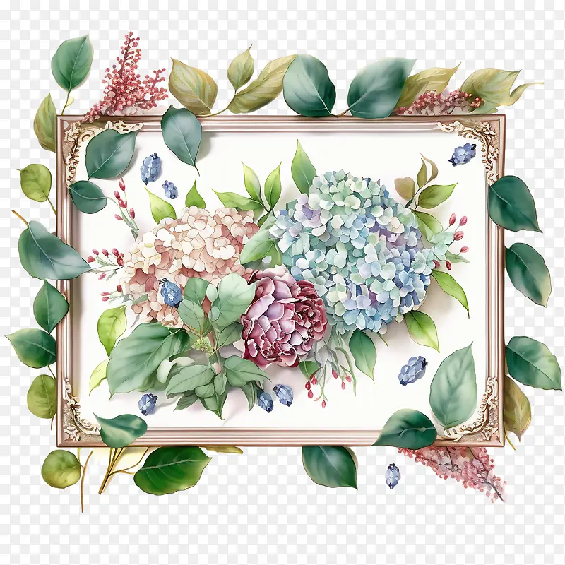 绣球花-花环