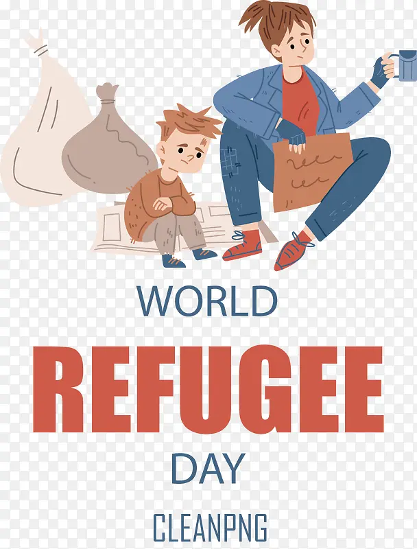 世界难民日-世界难民日难民意识日反歧视日难民清洁