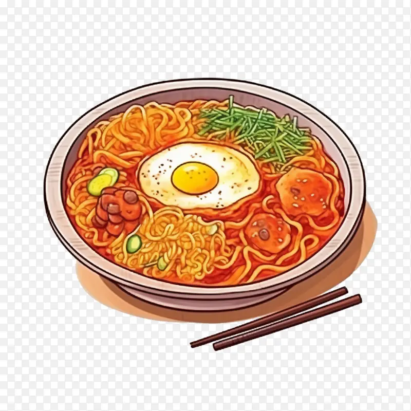 涂鸦韩国食品-韩国食品