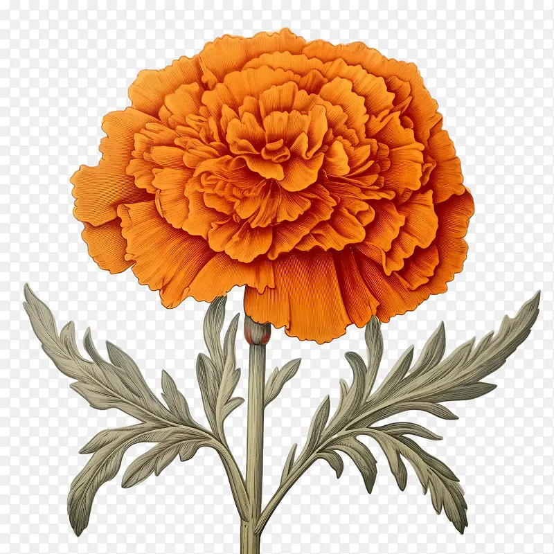 复古万寿菊花-万寿菊花