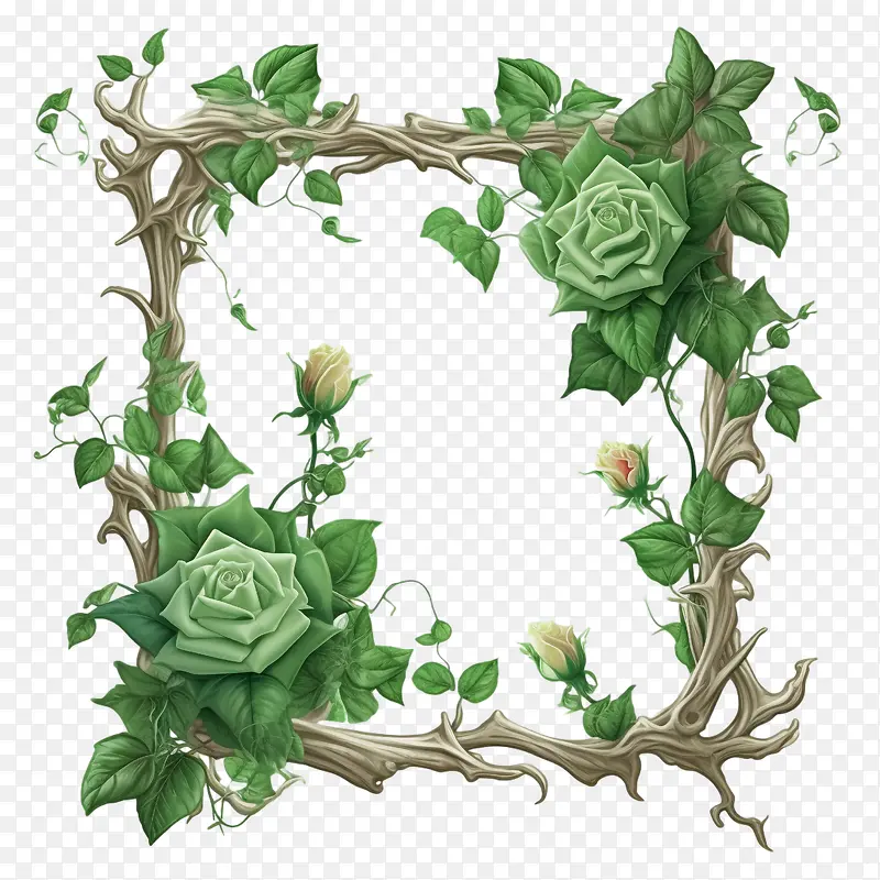 植物藤蔓框架-玫瑰