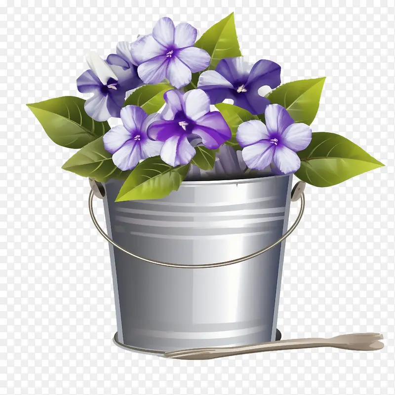 长春花-长春花长春花桶花束花瓶长春花