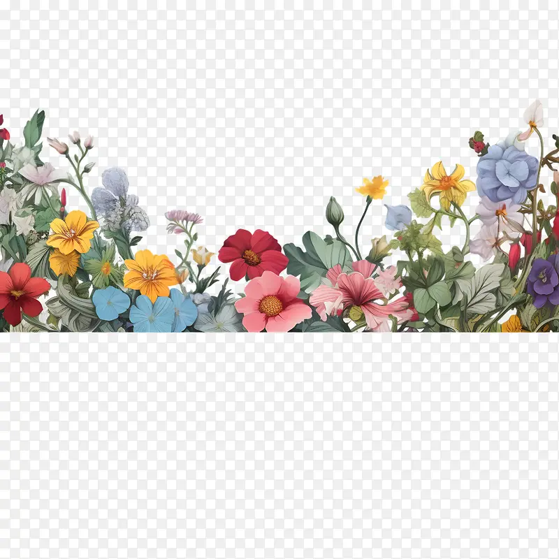 花边框-束鲜花