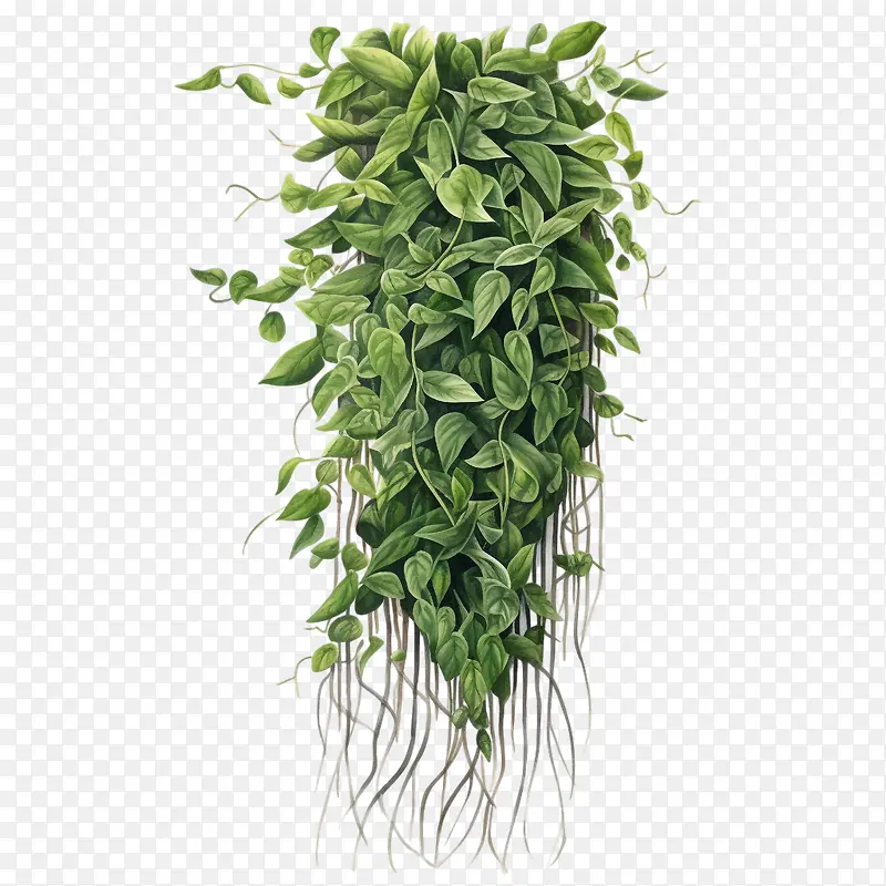 绿色长植物-绿色长植物植物藤蔓植物绿色悬挂
