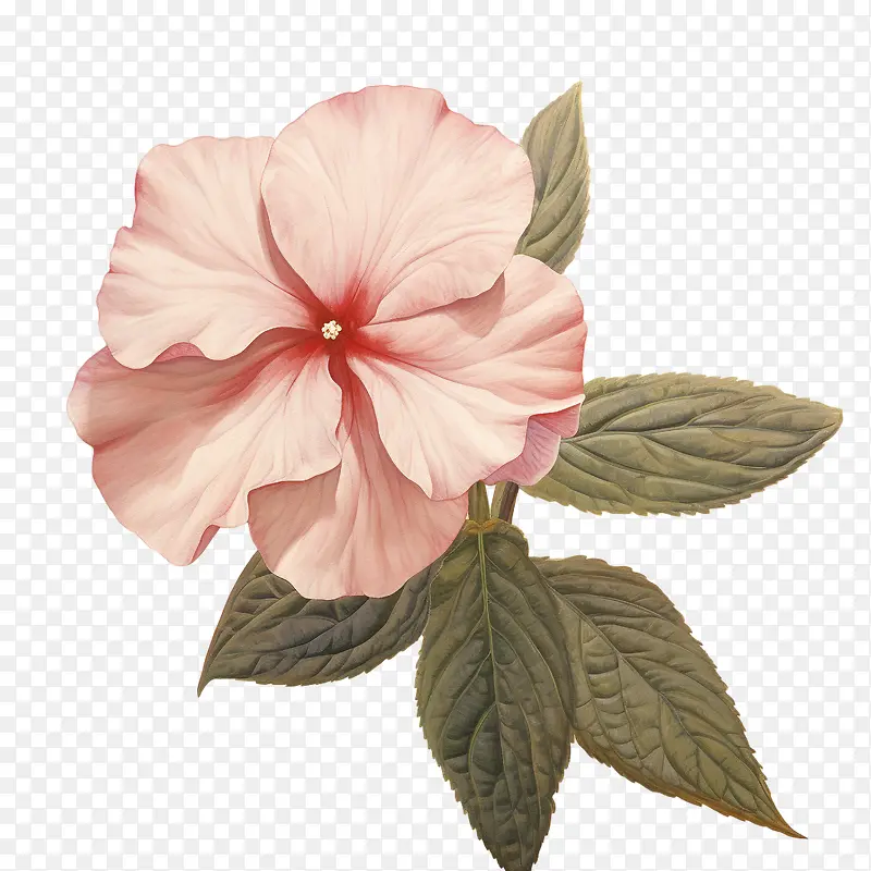 凤仙花-粉红色的花