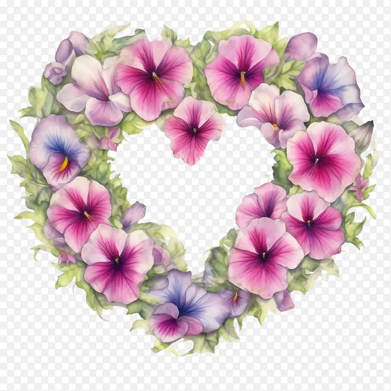 矮牵牛花-心形