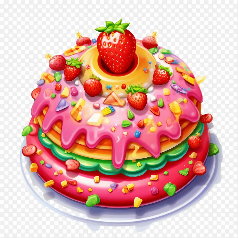 甜甜圈-生日蛋糕