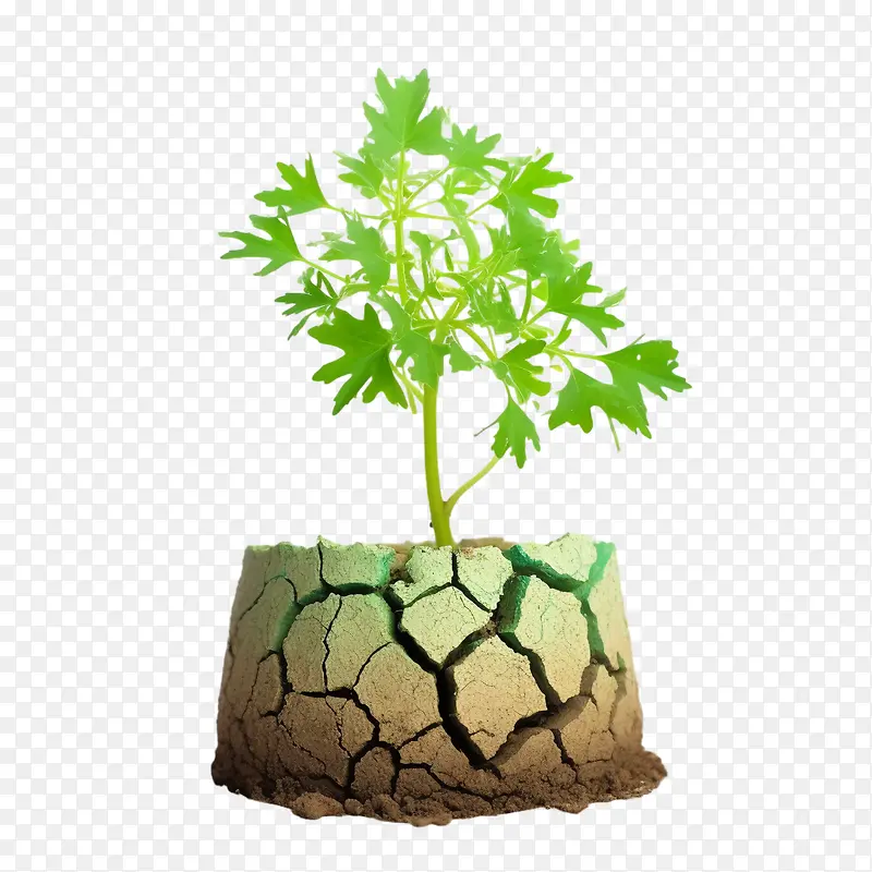 防治荒漠化-防治荒漠化防治干旱全球变暖干地开裂的地面