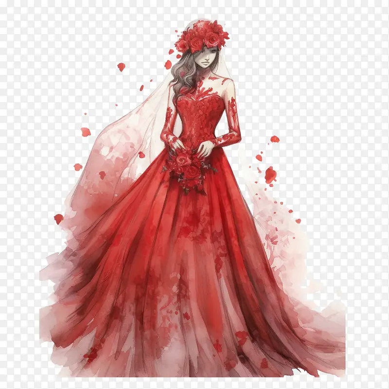 婚纱-新娘和新郎
