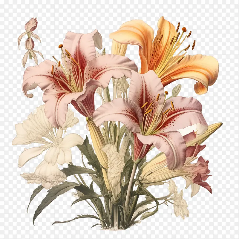 复古百合-百合花