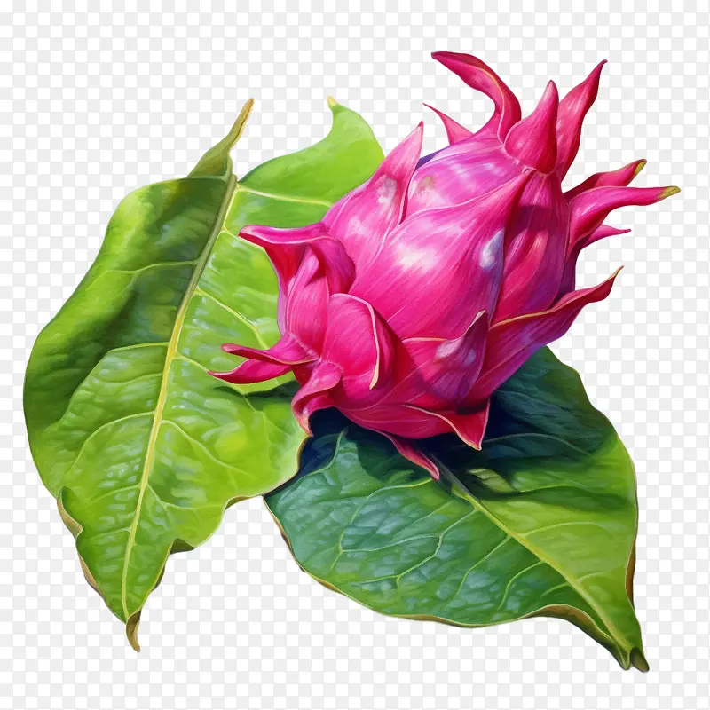 火龙果-火龙果3D火龙果植物花粉红色