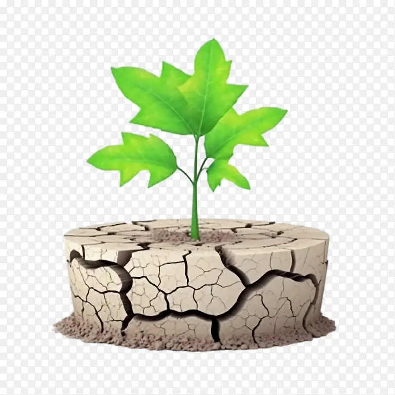 防治荒漠化-防治荒漠化防治干旱全球变暖干地开裂的地面