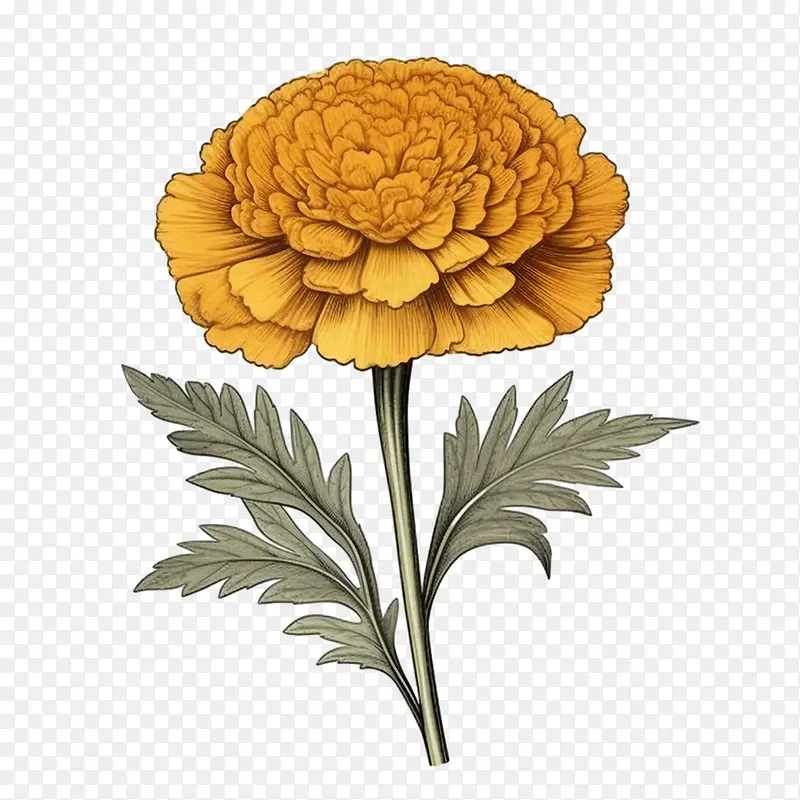 复古万寿菊花-万寿菊花