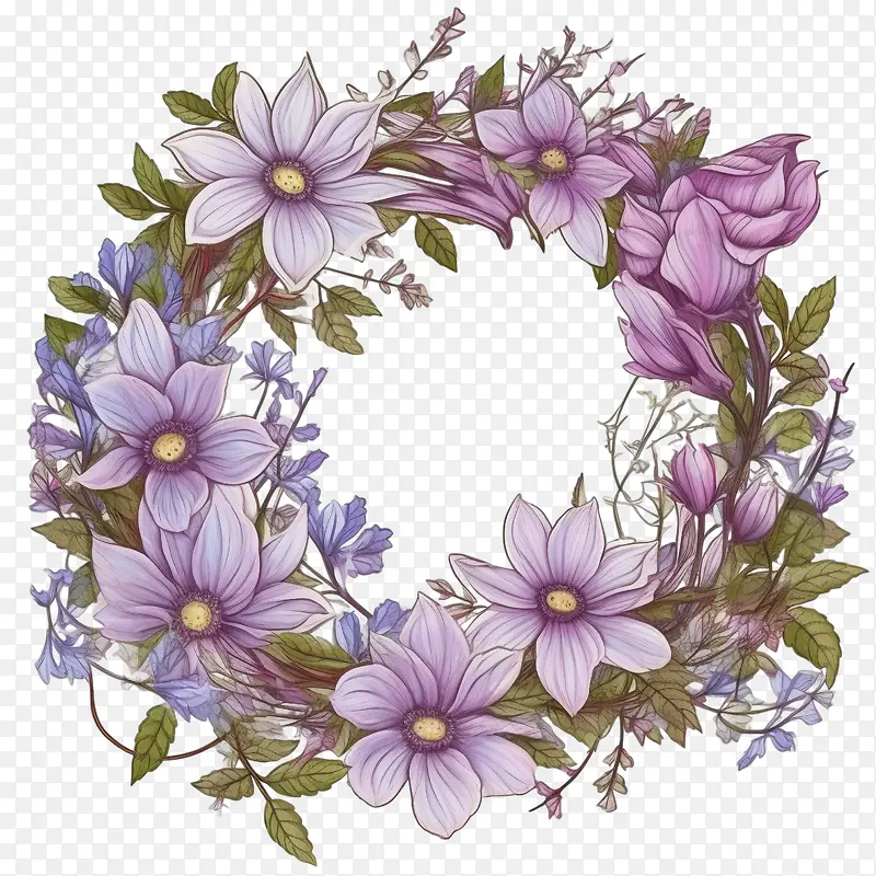 铁线莲花环-花环
