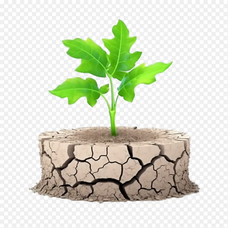 防治荒漠化-防治荒漠化防治干旱全球变暖干地开裂的地面
