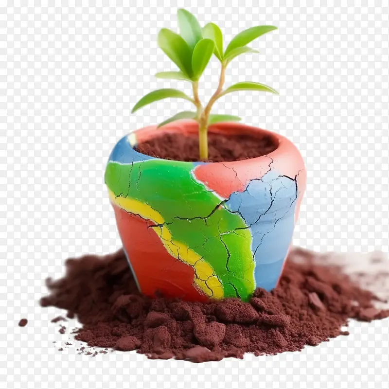 防治荒漠化-防治荒漠化防治干旱全球变暖干地开裂的地面