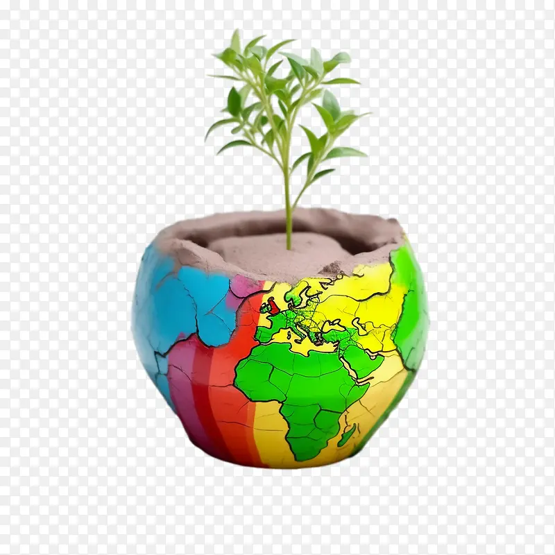 防治荒漠化-防治荒漠化防治干旱全球变暖干地开裂的地面