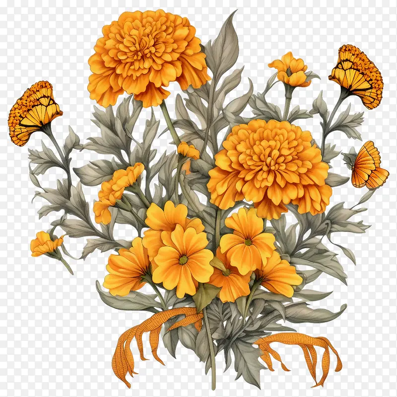 万寿菊花-万寿菊花