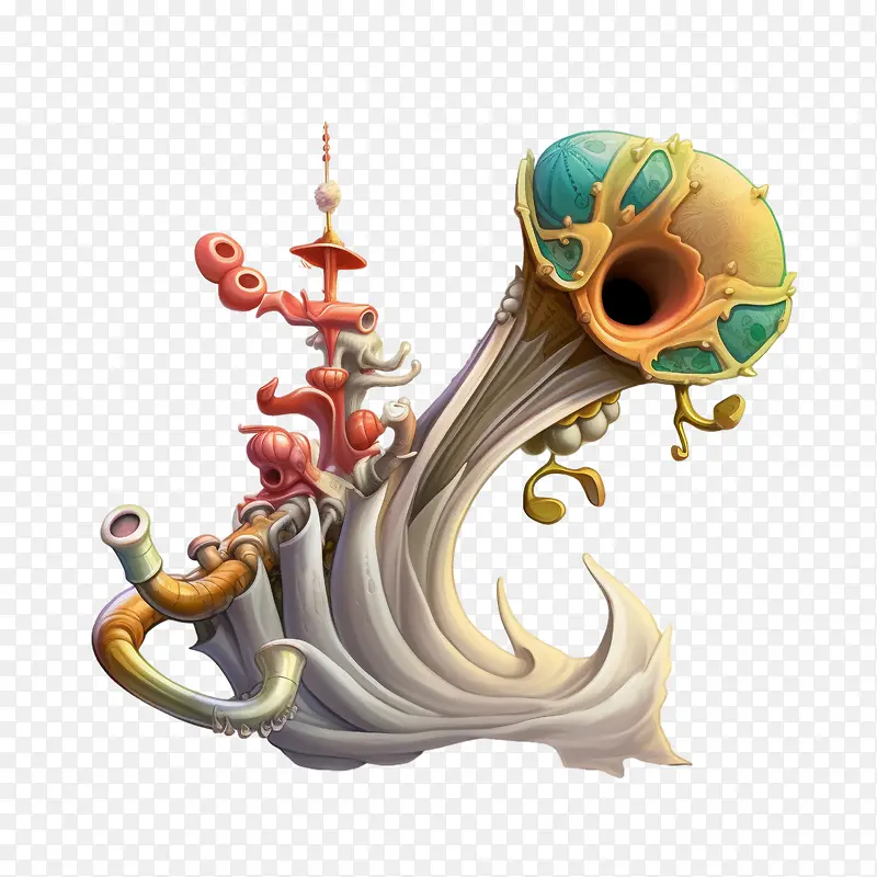 卡通小号-卡通小号幻想海洋章鱼触手